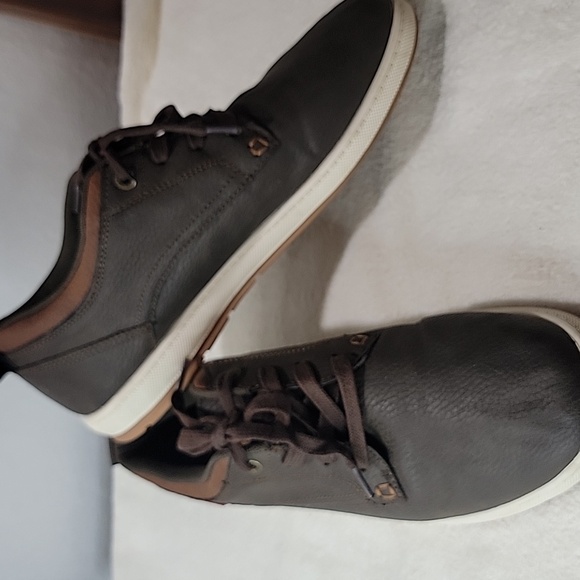 Levi's Strauss Marvin WX Brown Tan Leathers Casual Lace-up Sneakers. Size 10 - Picture 12 of 12